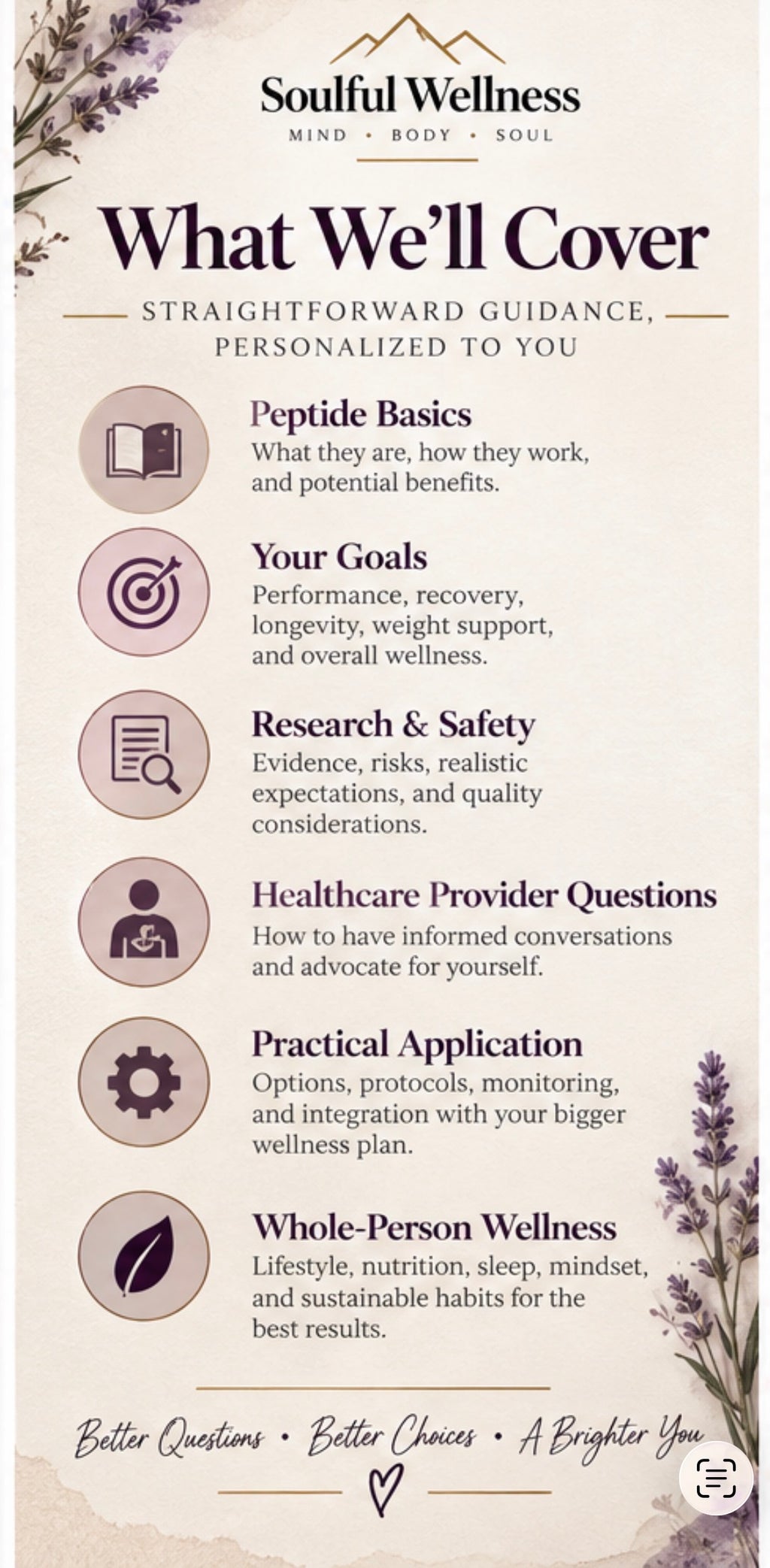 Peptide Navigation + Wellness Coaching