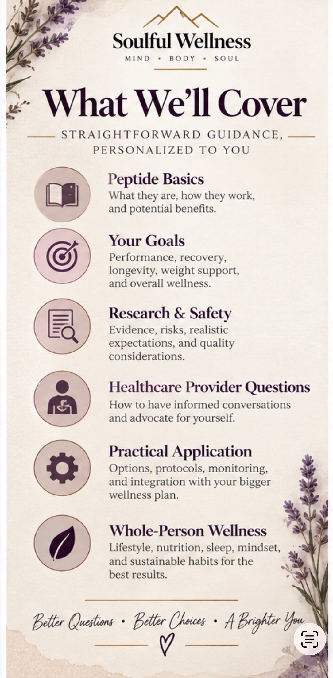 Peptide Navigation + Wellness Coaching